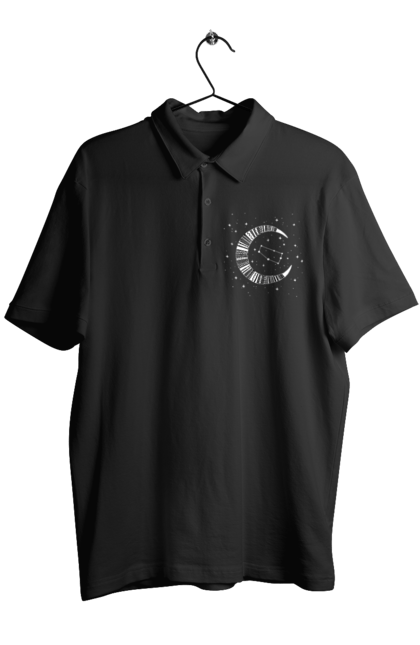 Men`s polo with prints Gemini. Constellation, gemini, horoscope, sign, twins, zodiac, zodiac sign. 2070702