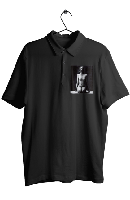 Поло чоловіче з принтом "Краса тіла". Вигини жіночого тіла, грація тіла, груди, жіноче тіло, жіночі груди, краса тіла. 2070702