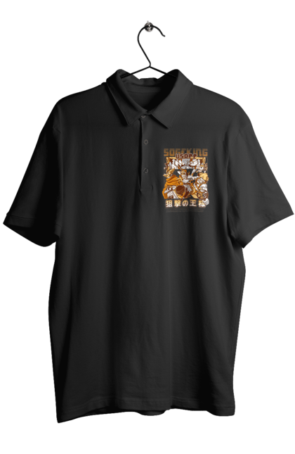 Men's polo with prints One Piece Usopp. Anime, manga, one piece, sniper, straw hat pirates, usopp. 2070702