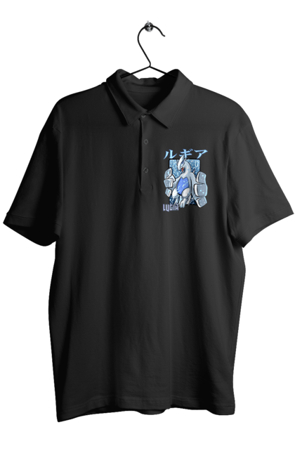 Men's polo with prints Pokemon Lugia. Anime, games, lugia, nintendo, pokemon, pokemon go. 2070702