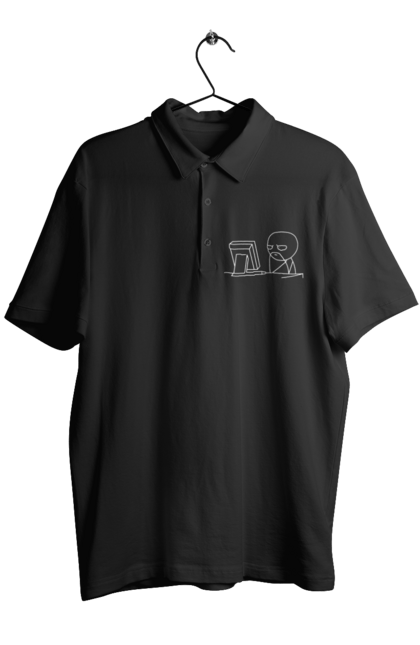 Поло чоловіче з принтом "Програміст". Angular, c, css, html, it, javascript, jquery, php, python, react, svelt, vue, айтишник, айті, гумор, код, кодувати, прогер, програміст, програмісти, ти ж, ти ж програміст, тиж програміст. 2070702