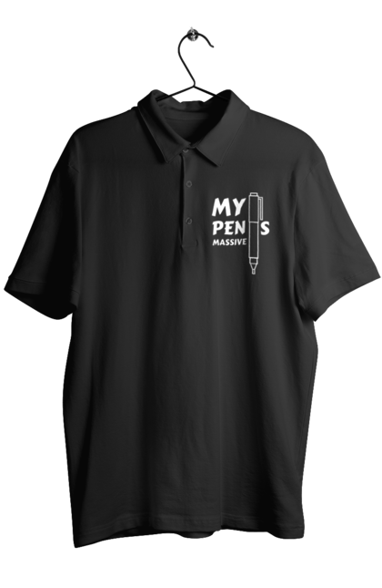 Поло мужское с принтом Моя ручка огромна. Мем, моя ручка огромна, прикол, прикольная, смешная, юмор. 2070702