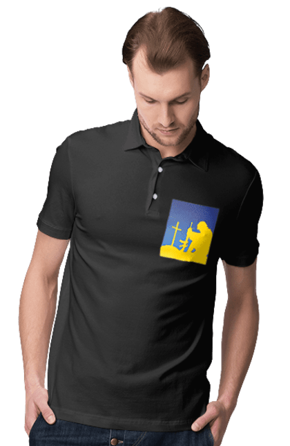 Поло чоловіче з принтом "Патріот". Патриот, патриотизм, победа, свобода, украина, украинец. 2070702