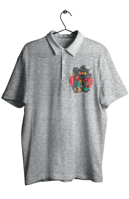 Men`s polo with prints The Simpsons Krusty the Clown. Clown, krusty, krusty the clown, simpsons. 2070702