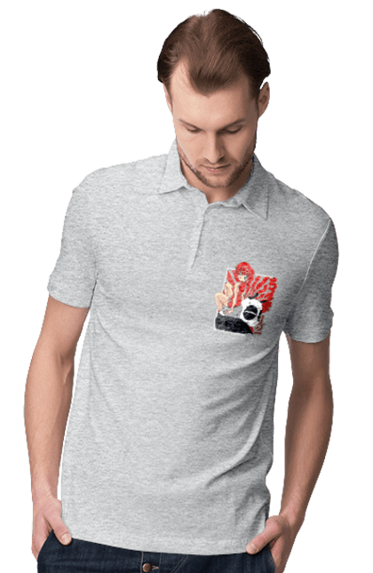 Men's polo with prints Ranma 1/2. Action movie, anime, comedy, manga, mystic, ranma, romance, shampoo. 2070702