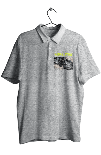 Men`s polo with prints Moto2. Bike, motorbike, retro, road, speed, style. 2070702