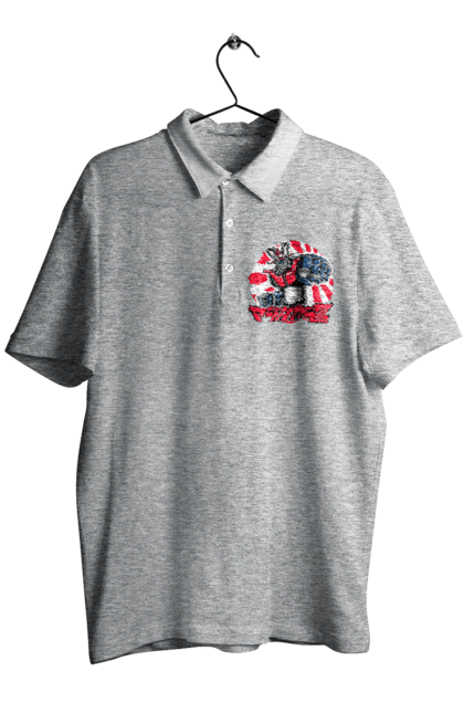 Men's polo with prints Mazinger Z Grendizer. Anime, goldorak, goldrake, grendizer, manga, mazinger z, mecha, robots. 2070702