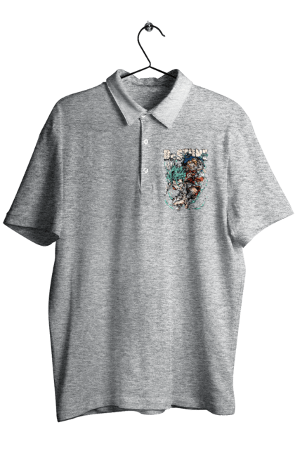 Men's polo with prints Dr. Stone Senku and Ryuusui. Anime, dr. stone, ishigami, manga, ryuusui, ryuusui nanami, senku, senku ishigami. 2070702