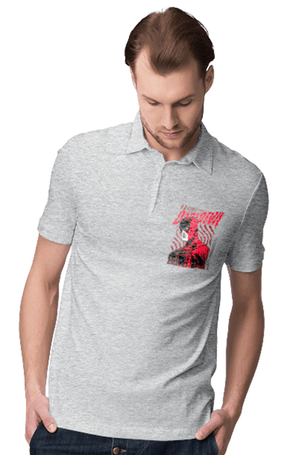 Men's polo with prints Daredevil. Daredevil, lawyer, marvel, matt murdock, superhero, television series, tv series. 2070702