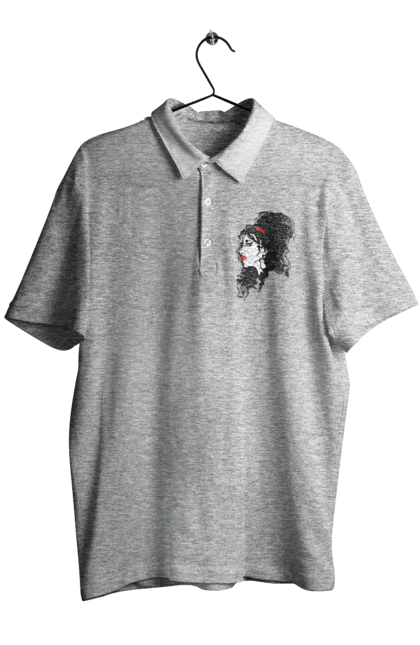 Men's polo with prints Amy Winehouse. Amy winehouse, blues, composer, jazz, musician, singer, soul. 2070702