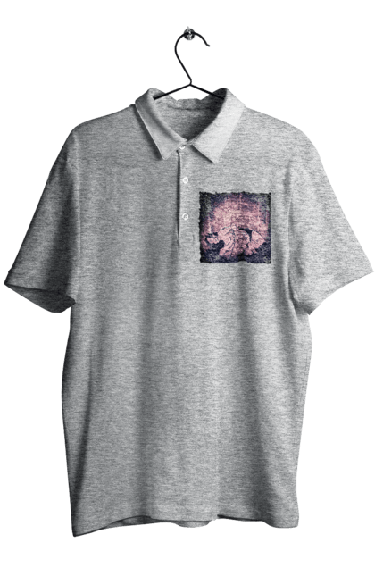 Поло чоловіче з принтом "Дорослі Ігри На Тлі Міста". Гола, кохання, лизати, трусики. 2070702