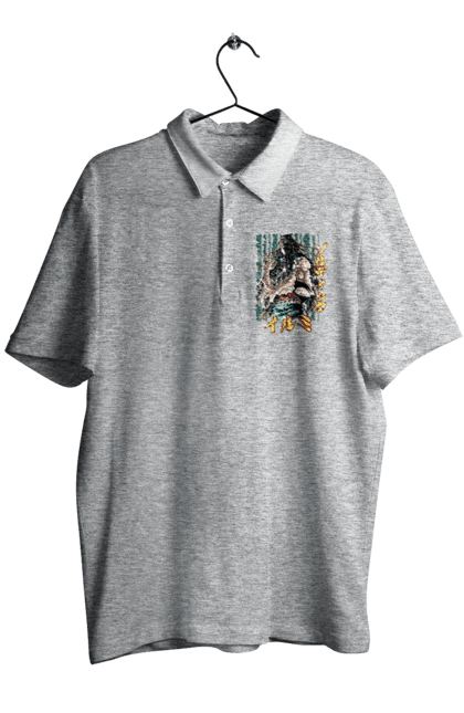 Men's polo with prints Hunter × Hunter Illumi Zoldyck. Anime, hunter, hunter × hunter, hunter hunter, illumi, illumi zoldyck, manga, zoldyck. 2070702