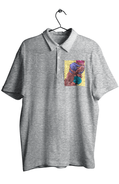 Поло чоловіче з принтом "Чоловік Під Майкою У Дівчата". Пристрасть, сиськи. 2070702