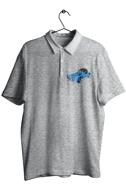 Men`s polo with prints Car. Auto, car, classic, old, old machine. 2070702