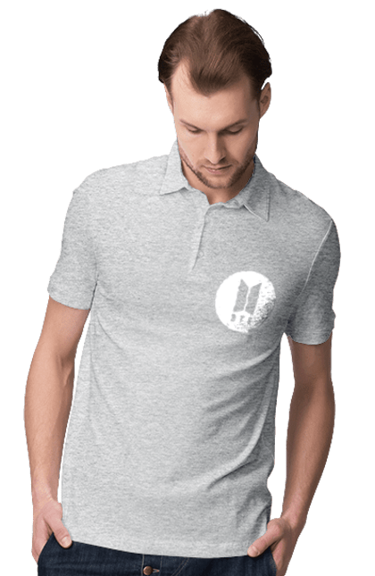 Поло чоловіче з принтом "BTS". Beyond the scene, bts, k pop, бтс, група, к-поп, музика, музичний гурт. 2070702