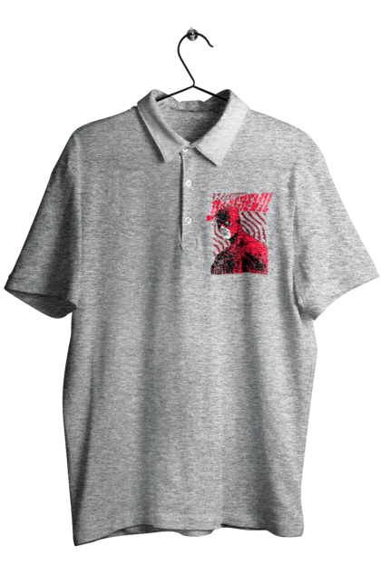 Men's polo with prints Daredevil. Daredevil, lawyer, marvel, matt murdock, superhero, television series, tv series. 2070702