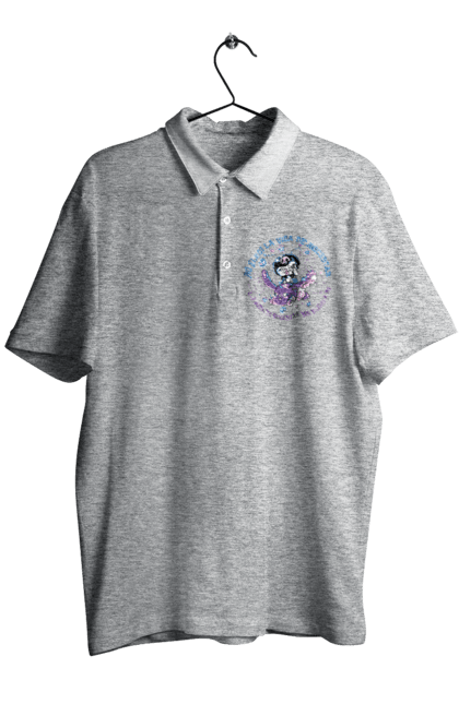 Men`s polo with prints Hello Kitty Kuromi. Anime, character, hello kitty, kuromi, my melody, sanrio. 2070702