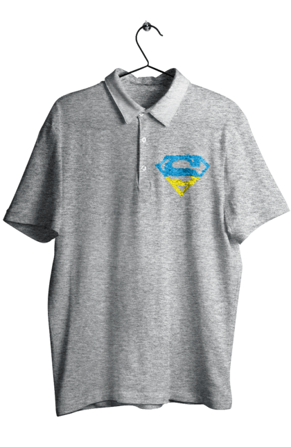 Men`s polo with prints Ukraine super. Super, symbolism, ukraine. 2070702