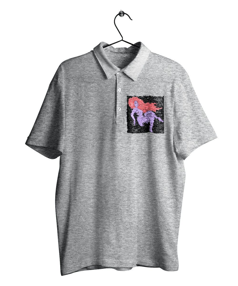 Фиолетовая Девушка В Черной Дыре