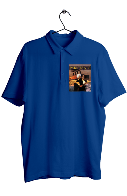 Поло чоловіче з принтом "Pakistanic". Гумор, кіно, креативні, пакістан, приколи, прикольні, смішні, титанік, тренди, фільми. 2070702