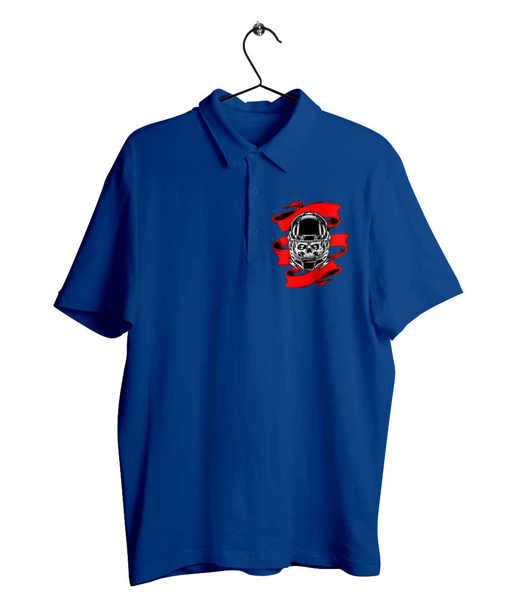 Skull in a motorcycle helmet