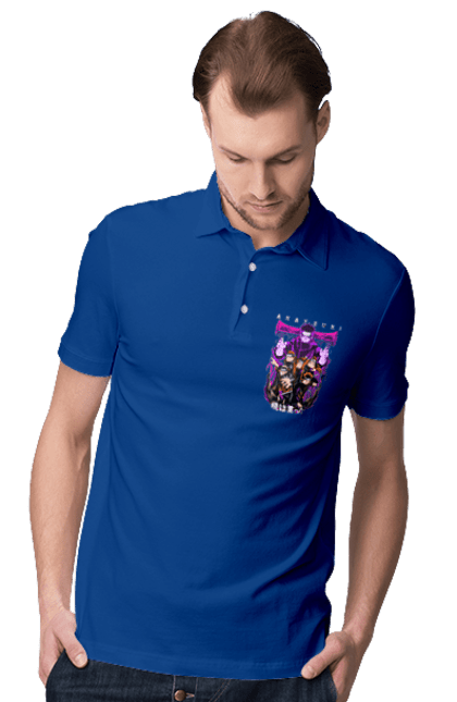 Men's polo with prints Naruto Akatsuki. Akatsuki, anime, character, manga, naruto, ninja, pain, tv series, yahiko. 2070702