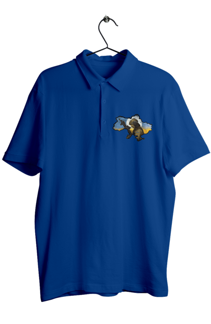 Поло мужское с принтом Слава ВСУ. Clear sky, free nation, freedom, glory to heroes, glory to ukraine, happy people, peace, will, украина. 2070702