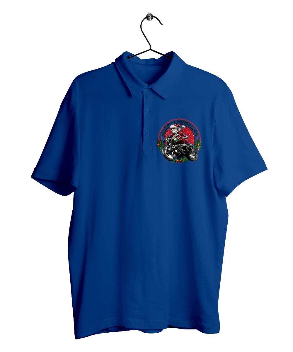 Щасливого Різдва, дід мороз на мотоциклі