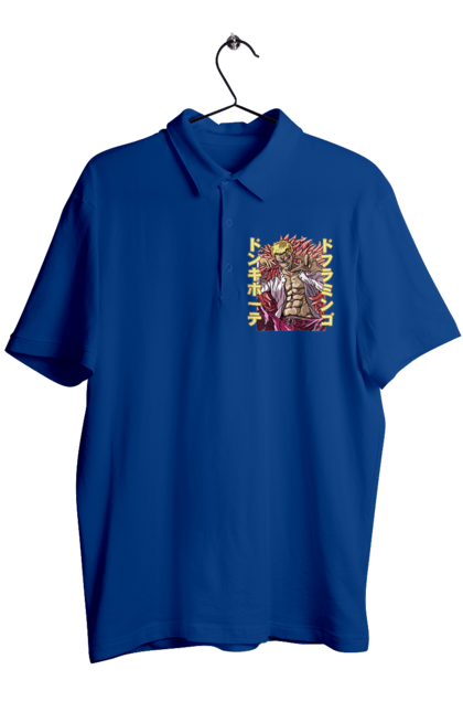 Men's polo with prints One Piece Donquixote Doflamingo. Anime, donquixote doflamingo, heavenly yaksha, manga, one piece, straw hat pirates. 2070702