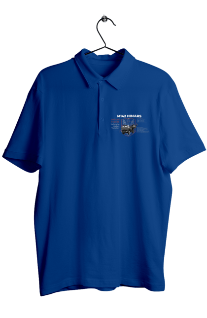 Men`s polo with prints M142 HIMARS. Himars, industrious, m142 himars, weapon. 2070702
