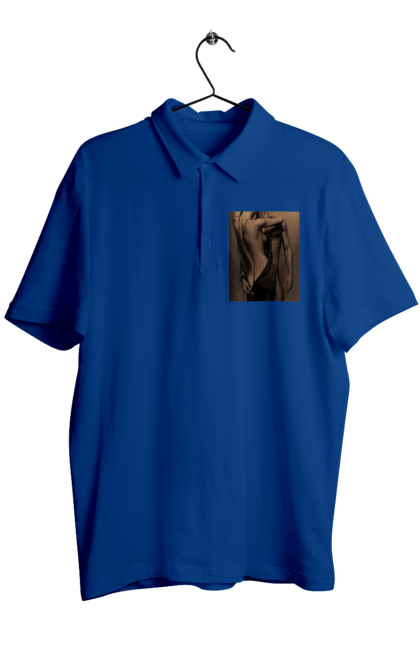 Поло чоловіче з принтом "Інтрига". Взаємність, захоплення, інтрига, любов, неможливо встояти, секс, чоловік і жінка. 2070702