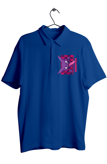 Men's polo with prints Haunter. Anime, games, haunter, nintendo, pokemon, pokemon go. 2070702