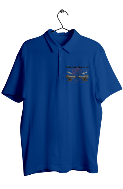 Men`s polo with prints FGM 148 Javelin. Caesar, himars, javelin, nlaw, patriot, weapons, zaluzhny. 2070702