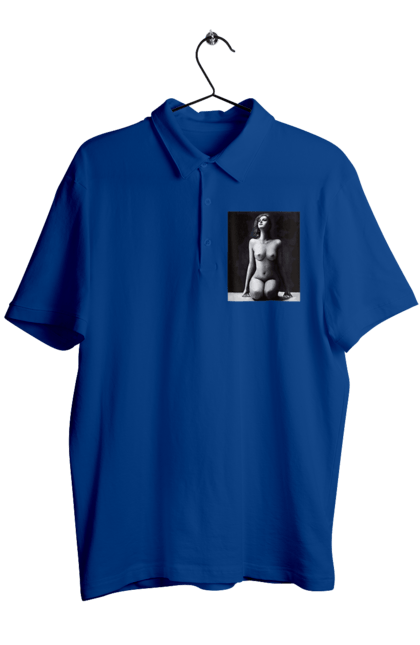 Men`s polo with prints Body beauty. Body beauty, breast, female body, women`s breasts. 2070702