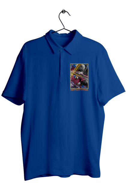 Men's polo with prints One Piece Dracule Mihawk. Anime, dracule mihawk, manga, mihawk, one piece, straw hat pirates. 2070702