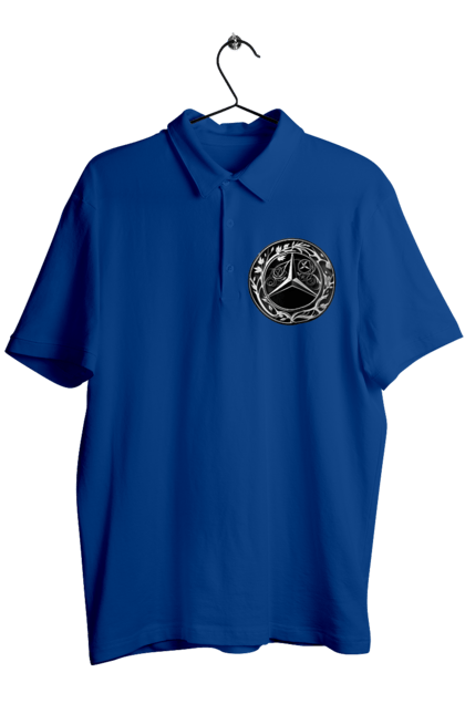 Men`s polo with prints Mercedes Benz Logo Art. Avto, cars, mercedes, mercedes-benz, mercedes-benz logo. 2070702