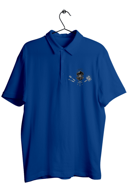 Поло чоловіче з принтом "Барбекю Смажити М'ясо". Барбекю, м`ясо, смажити. 2070702