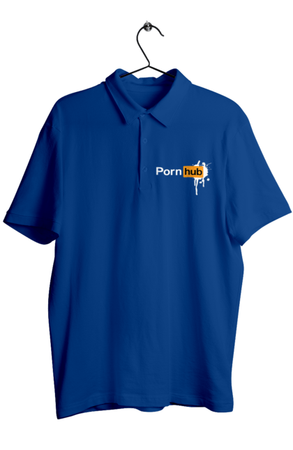 Поло чоловіче з принтом "Porn hub". Гумор, зсу хаб, порно хаб, порнохаб, приколы. 2070702