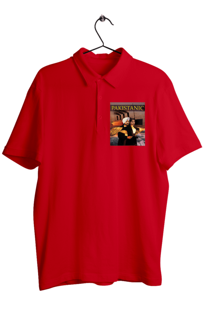 Поло чоловіче з принтом "Pakistanic". Гумор, кіно, креативні, пакістан, приколи, прикольні, смішні, титанік, тренди, фільми. 2070702