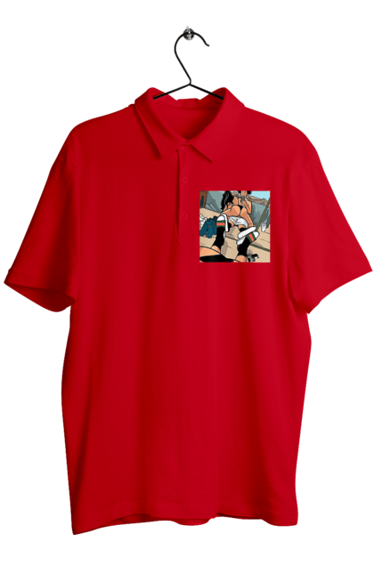 Поло чоловіче з принтом "Голе Селфі У Дзеркалі". Жопа, зверху, селфі. 2070702