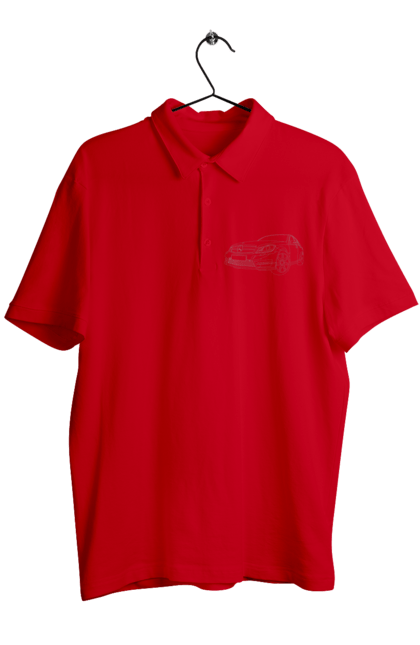 Поло чоловіче з принтом "авто мерседес". Авто, машина, мерседес. 2070702