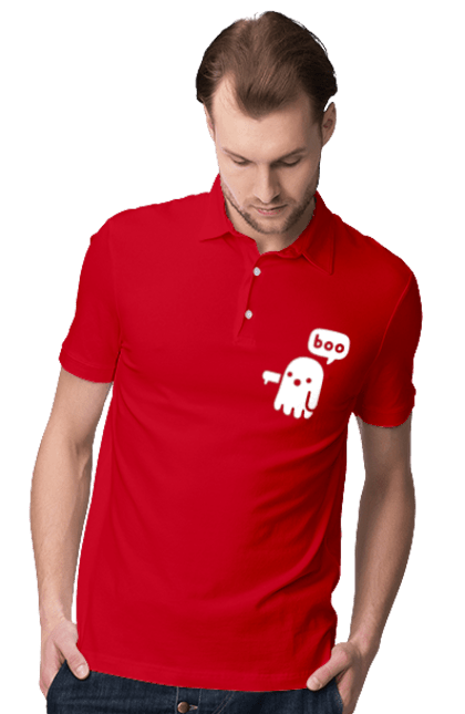 Поло чоловіче з принтом "BOO (мова програмування)". Айті, мова програмування, програма, програміст, технічне завдання, ти ж програміст, транслятор boo, тривимірні програми, фрілансер. 2070702