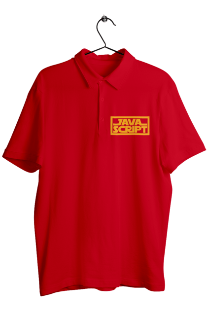 Men`s polo with prints Java Script. Developer, for it specialist, for the programmer, it specialist, java script, programmer. 2070702