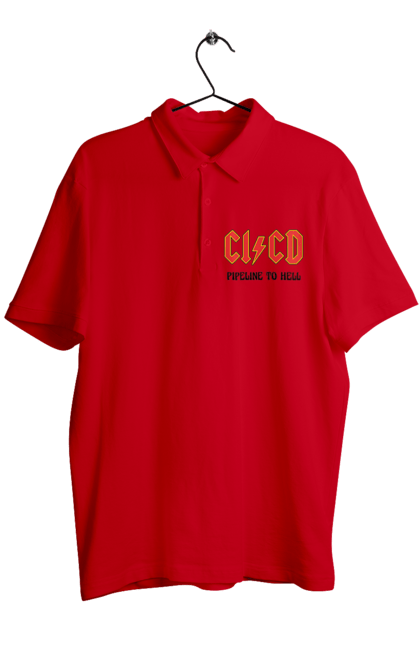 Men's polo with prints CI/CD pipeline to hell. Cicd, cicd pipeline, development, devops, engineer, pipeline, programming, software. 2070702