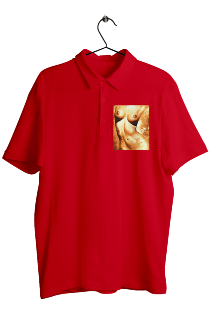 Поло чоловіче з принтом "Краса тіла". Вигини жіночого тіла, грація тіла, груди, жіноче тіло, жіночі груди, краса тіла. 2070702