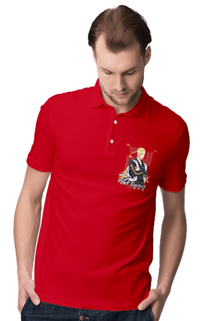 Men's polo with prints Tokyo Revengers Draken. Anime, draken, ken ryuguji, ken-chin, manga, serial, tokyo manji gang, tokyo revengers. 2070702