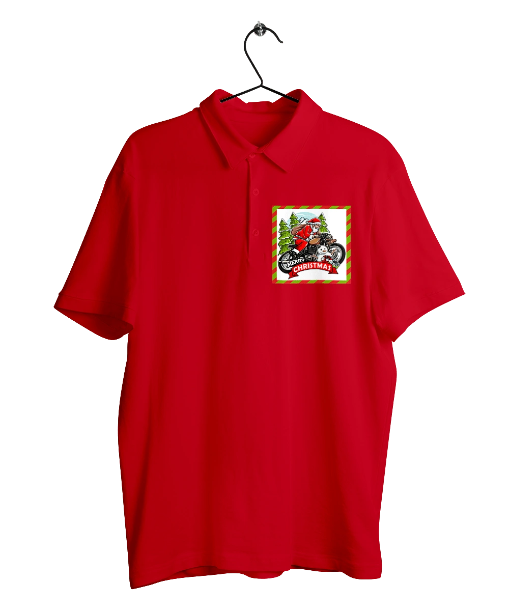 Santa on a motorcycle