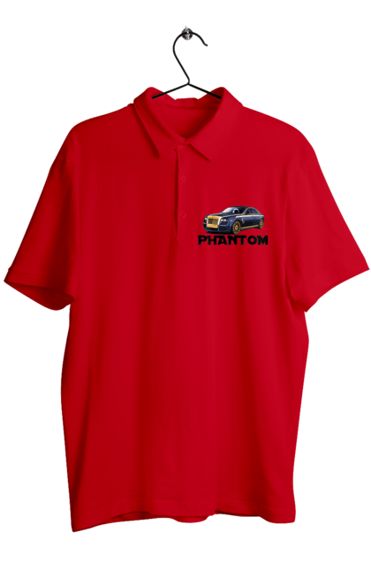 Поло чоловіче з принтом "Ролс ройс". Авто, автомобіль, люкс клас, ролс ройс, седан, фантом. 2070702