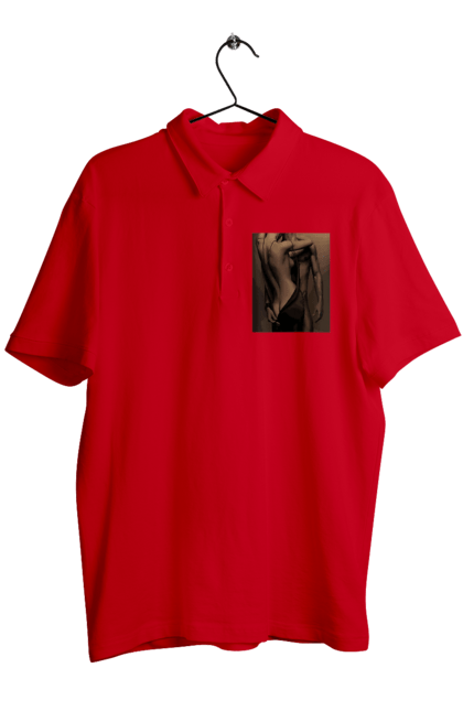 Поло чоловіче з принтом "Інтрига". Взаємність, захоплення, інтрига, любов, неможливо встояти, секс, чоловік і жінка. 2070702