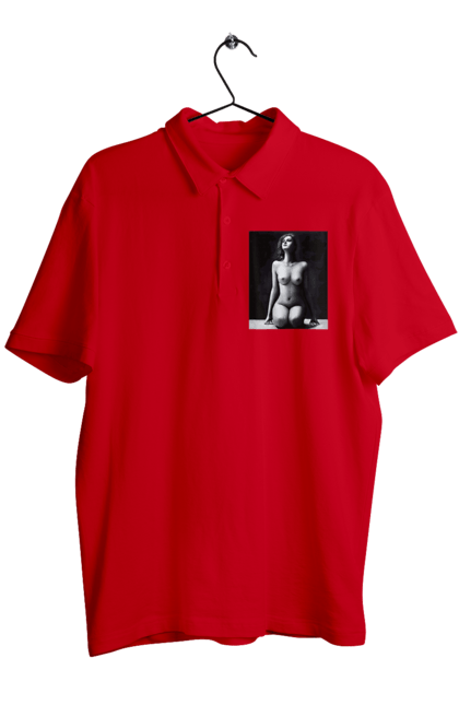 Поло чоловіче з принтом "Краса тіла". Вигини жіночого тіла, грація тіла, груди, жіноче тіло, жіночі груди, краса тіла. 2070702